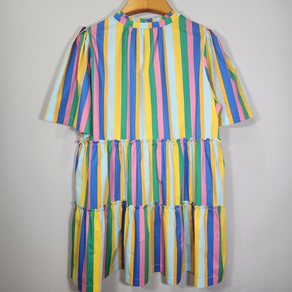 NWT Sugarlips Multicolor Striped Midi Dress Resort 2X - Picture 4 of 13